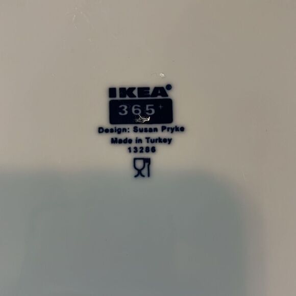 IKEA 365 Dinner Plates White 10 1/2 Inches Round Design Susan Pryke Made Turkey - Picture 6 of 6